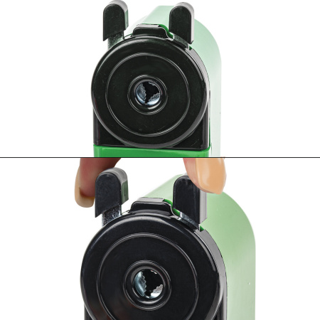 Точилка механическая BRAUBERG "JET", металлический механизм, корпус зеленый, 229571 - Точилки механические