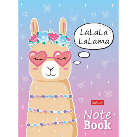 Блокнот МАЛЫЙ ФОРМАТ А6 105х145 мм, 24 л., скоба, ламинированная бумага, HATBER, Животные, 24Б6В1 - Блокноты