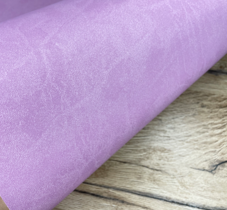 Переплетный кожзам (Италия) матовый, цвет розово-сиреневый, отрез 48*70 см - Кожзам и экокожа