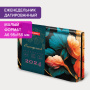 Еженедельник датированный 2024 МАЛЫЙ ФОРМАТ 95х155 мм А6, BRAUBERG "Vista", под кожу, Flowers, 115059 - Еженедельники