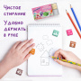 Набор ластиков ЮНЛАНДИЯ "СЛАДКИЕ ИСТОРИИ" 6 шт., размер 21х21х16 мм, ароматизированные, 229584, - Ластики классические