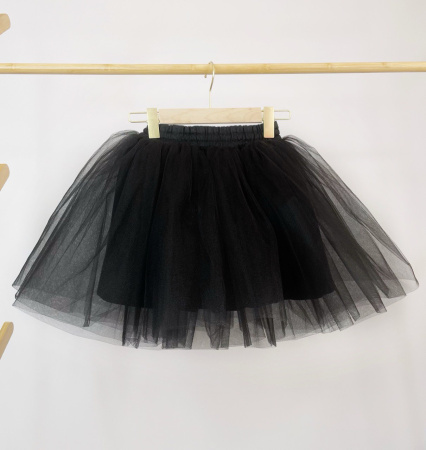 Юбка нарядная из фатина черная - Юбки