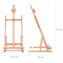 Мольберт настольный из бука, 27,5х97х32 см, высота холста 56 см, BRAUBERG ART CLASSIC, 192269 - Мольберты