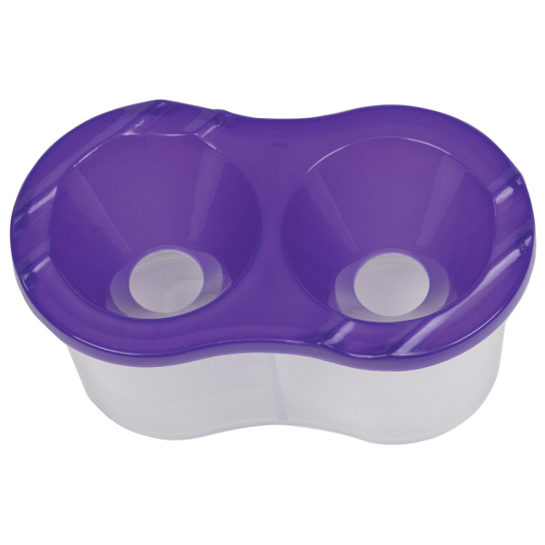 Стакан-непроливайка ПИФАГОР "ЭНИКИ-БЕНИКИ", двойной, ассорти, 192125 - Аксессуары для рисования