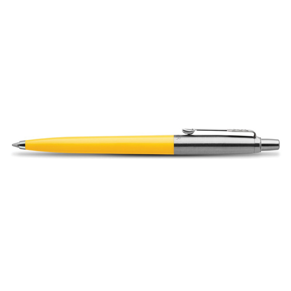 Ручка шариковая PARKER "Jotter Orig Yellow", корпус желтый, нержавеющая сталь, блистер, синяя, 2076056 - Ручки шариковые подарочные