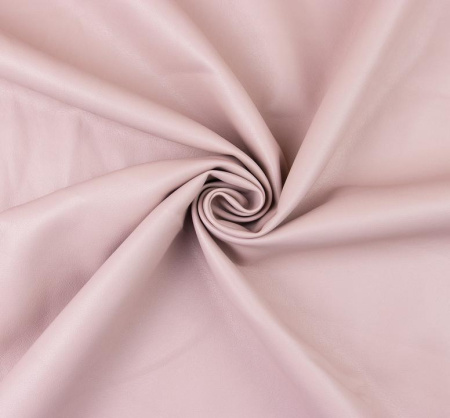 Эко-кожа на вискозной основе, цвет пепельно-розовый, 25*70 см, плотность 310 гр