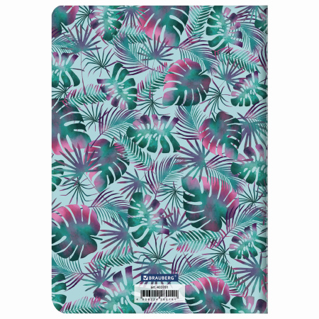 Тетрадь 40 л. в клетку обложка SoftTouch, бежевая бумага 70 г/м2, сшивка, А5 (147х210 мм), ЛИСТЬЯ, BRAUBERG, 403781 - Тетради 40-48 листов