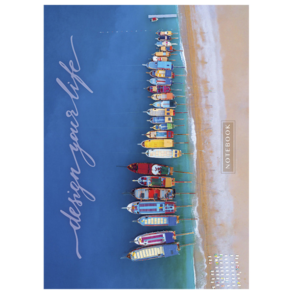 Тетрадь А4, 80 л., ПЗБМ, скоба, клетка, глянцевый лак, "Вид сверху" (3 вида), 027033 - Тетради формата А4