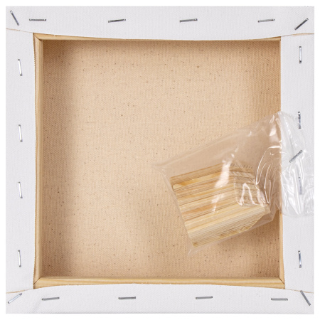 Холст 3D на подрамнике BRAUBERG ART CLASSIC 20х20см, 440г/м, грунт, 100% хлопок мелкое зерно, 191661 - Холсты