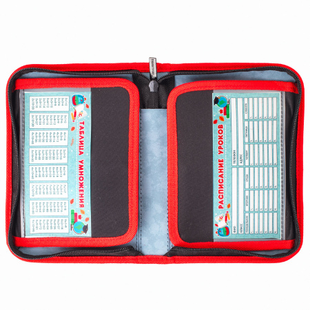 Пенал BRAUBERG, 1 отделение, 2 откидные планки, полиэстер, 21х14 см, "Ninja", 270313 - Пеналы каркасные