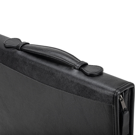 Папка из кожзаменителя на молнии с ручкой, 8-013 - Папки из кожи