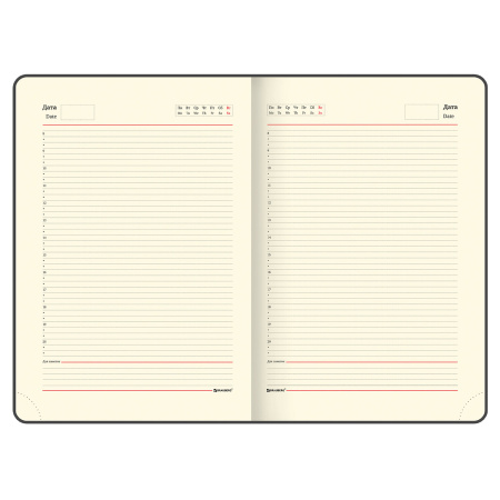 Ежедневник недатированный БОЛЬШОЙ ФОРМАТ 210х297 мм А4, BRAUBERG "Status", 160 л., темно-синий, 113359 - Ежедневники с покрытием "под кожу и ткань"