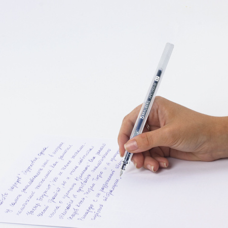 Ручка гелевая РОССИЯ "АРКТИКА-М", СИНЯЯ, корпус тонированный, узел 0,7 мм, линия письма 0,5 мм, BRAUBERG, 1 шт, 143957 - Ручки гелевые неавтоматические