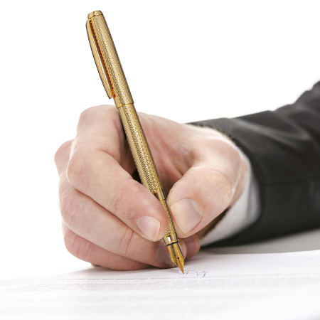 Ручка подарочная перьевая GALANT "VERSUS", корпус золотистый, детали золотистые, узел 0,8 мм, синяя, 143528 - Ручки перьевые подарочные