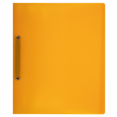Папка для портфолио и презентаций, 2 кольца, 20 файлов, пластик, желтая, BRAUBERG, 126676 - Портфолио