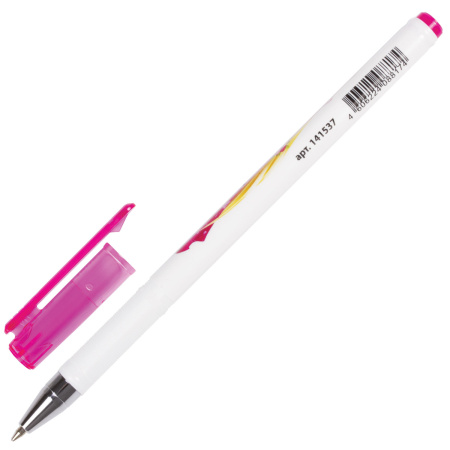 Ручка шариковая BRAUBERG "Леди", СИНЯЯ, корпус с печатью, узел 0,7 мм, линия письма 0,35 мм, 1 шт, 141537 - Ручки шариковые неавтоматические