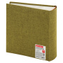 Фотоальбом BRAUBERG на 300 фото 10х15 см, ткань, хаки, 391188 - Фотоальбомы