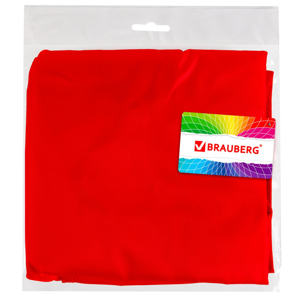 Фартук с нарукавниками для уроков труда ПИФАГОР, 3 кармана, увеличенный размер, 45x60 см, красный, 228362 - Аксессуары для рисования