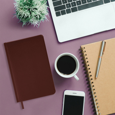 Ежедневник недатированный А5 138х213 мм BRAUBERG "Iguana" под кожу, 160 л., темно-коричневый, 125090 - Ежедневники с покрытием "под кожу и ткань"