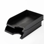 Лоток горизонтальный для бумаг BRAUBERG Standard, 350х253х65 мм, черный, 237947 - Лотки горизонтальные (поддоны)