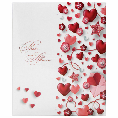 Фотоальбом BRAUBERG "Любовные истории" на 304 фото 10х15см, твердая обложка, термосклейка, 391159 - Фотоальбомы