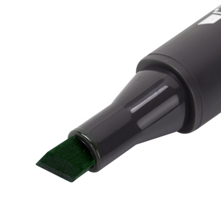 Маркер для скетчинга двусторонний 1 мм - 6 мм BRAUBERG ART CLASSIC, ТЕМНЫЙ ТРАВЯНОЙ (G335), 151833 - Скетчмаркеры поштучно