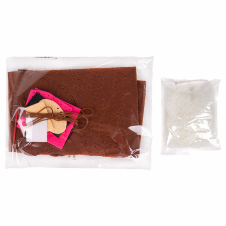 Набор для шитья игрушки из фетра "Медвежонок", ЮНЛАНДИЯ, 664492 - Наборы для рукоделия