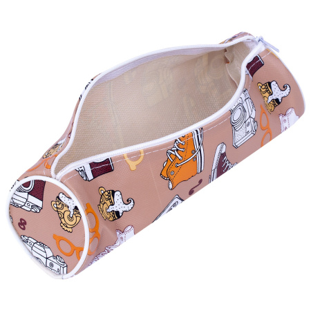 Пенал-тубус ПИФАГОР, мягкий, "HOLIDAY", 20х7 см, 229269 - Пеналы мягкие