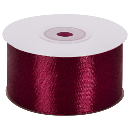 Лента атласная ширина 38 мм, длина 23 м, бордовая, BRAUBERG, 591515 - Ленты для декора, рукоделия и упаковки подарков