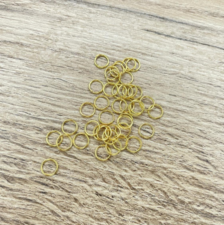 Соединительное кольцо, золото, диаметр 8 мм