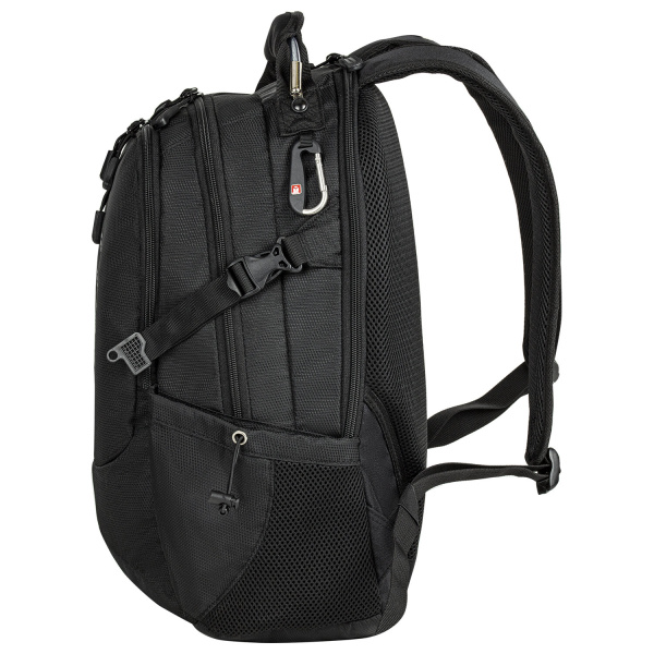 Рюкзак GERMANIUM "S-02" универсальный, с отделением для ноутбука, усиленная ручка, черный, 47х31х16 см, 226948 - Рюкзаки с отделением для ноутбука