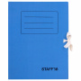 Папка архивная с завязками А4 (325х250 мм), 75 мм, до 700 листов, микрогофрокартон, СИНЯЯ, STAFF, 128870 - Накопители документов