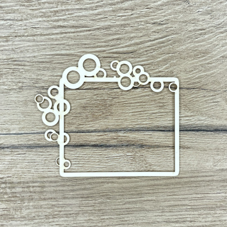 Чипборд "Рамка с пузырями" толщина 1,55 мм