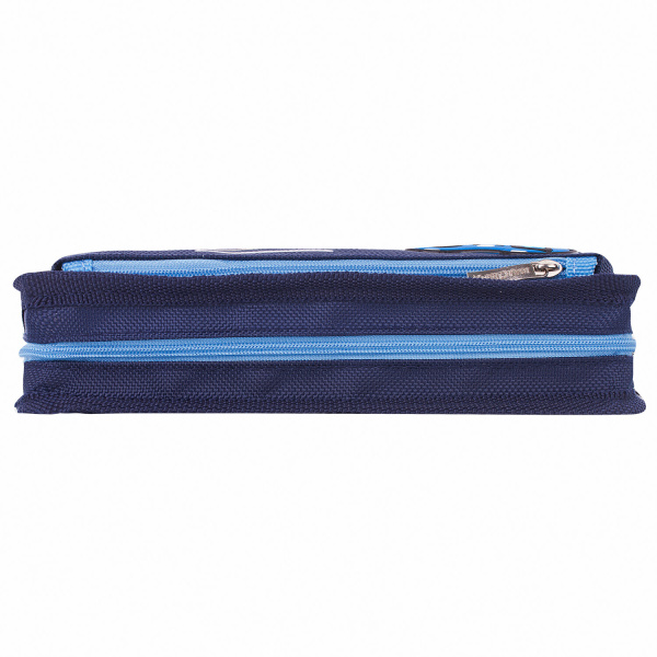 Пенал ЮНЛАНДИЯ, 2 отделения, полиэстер, "Joystick", синий, 21х6х9 см, 270274 - Пеналы мягкие