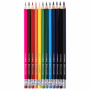 Карандаши цветные стираемые с ластиком BRAUBERG ERASABLE, 12 цветов, мягкий грифель 3 мм, 181932 - Карандаши цветные