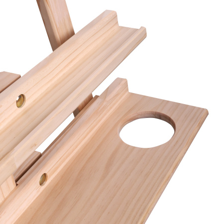 Мольберт напольный из сосны Лира с полкой, 170х55х70 см, высота холста до 107 см, BRAUBERG ART CLASSIC, 192261 - Мольберты