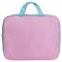 Папка на молнии с ручками STAFF EVERYDAY А4, 1 отделение, полиэстер, 80 мм, нежно-розовый, 271488 - Папки-сумки с ручками