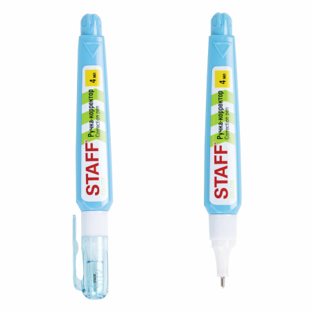 Ручка-корректор STAFF "College", 4 мл, металлический наконечник, 226815 - Корректирующие ручки