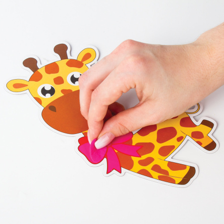 Набор для творчества "Аппликация из фетра", "Жираф", основа 20х15 см, ЮНЛАНДИЯ, 662385 - Создание аппликаций