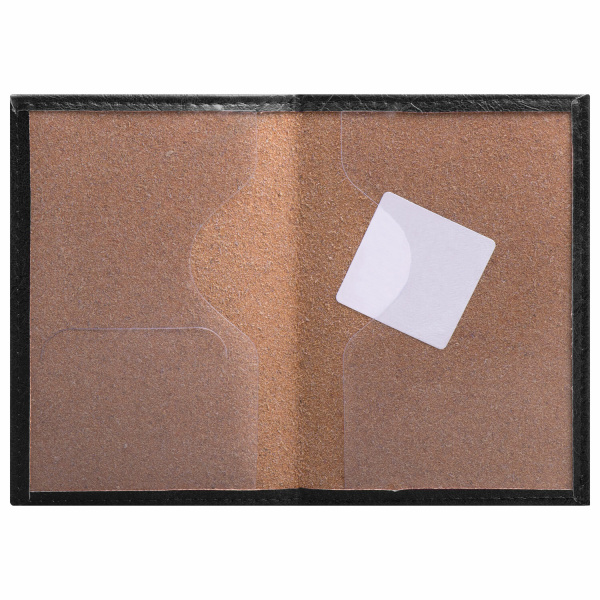 Обложка для паспорта STAFF "Profit", экокожа, "ПАСПОРТ", черная, 237191 - Обложки для паспорта