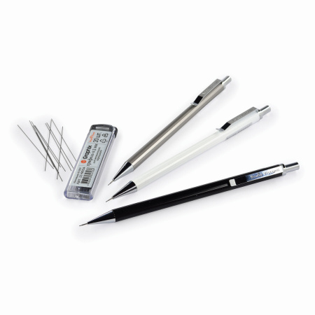 Карандаш механический BRUNO VISCONTI UltraGraphix, металлический корпус ассорти, 0,3 мм, ластик, 21-0033 - Карандаши механические