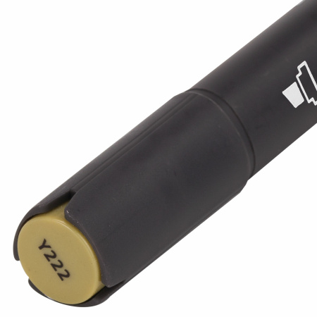 Маркер для скетчинга двусторонний 1 мм - 6 мм BRAUBERG ART CLASSIC, ТЕМНЫЙ ЖЕЛТО-СЕРЫЙ (Y222), 151855 - Скетчмаркеры поштучно