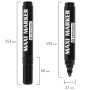 Маркер перманентный универсальный ЧЕРНЫЙ CENTROPEN "Maxi Marker", 2-4 мм, 8936, 5 8936 0112 - Маркеры промышленные и прочие специальные