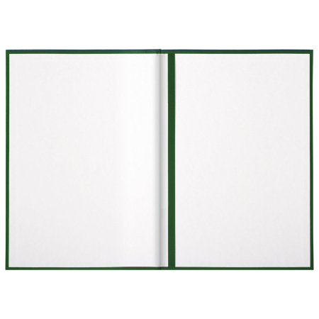 Папка адресная бумвинил с гербом России, формат А4, зеленая, индивидуальная упаковка, STAFF "Basic", 129581 - Папки адресные