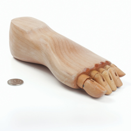 Манекен художественный BRAUBERG ART CLASSIC "СТОПА", длина 25 см., мужская левая, дерево, 191300 - Манекены