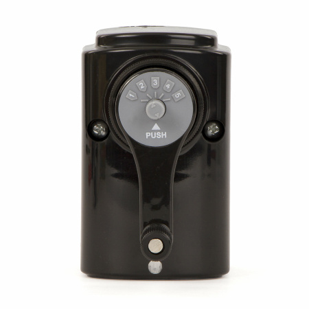 Точилка механическая BRAUBERG "STYLE", для ч/гр и цветных карандашей (в том числе утолщенных), крепление к столу, корпус черный, 228482 - Точилки механические