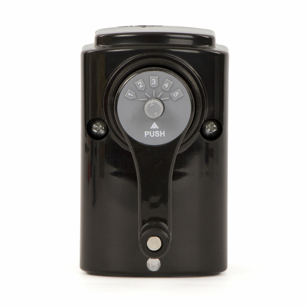 Точилка механическая BRAUBERG "STYLE", для ч/гр и цветных карандашей (в том числе утолщенных), крепление к столу, корпус черный, 228482 - Точилки механические