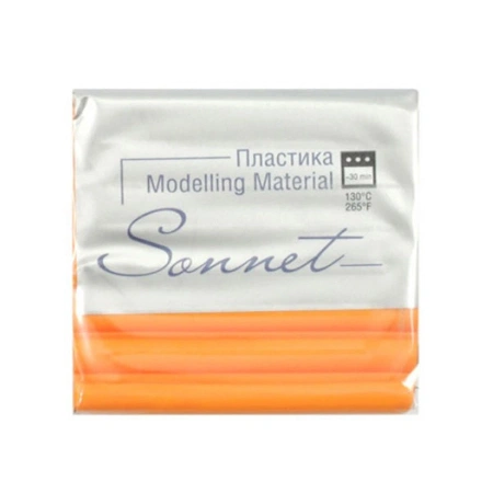 Полимерная глина (пластика) "Сонет" цвет желтый брус 56 г
