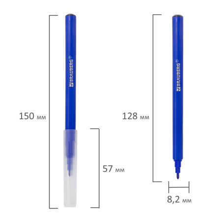 Фломастеры BRAUBERG "PREMIUM", 18 цветов, КЛАССИЧЕСКИЕ, вентилируемый колпачок, ПВХ-упаковка с европодвесом, 151935 - Фломастеры классические