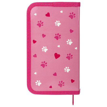 Пенал ПИФАГОР, 1 отделение, ламинированный картон, 19х11 см, "Fluffy cat", 271002 - Пеналы каркасные